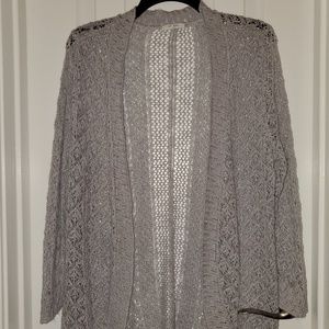 Maurices silver knitted cardigan